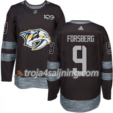 Nashville Predators tröja Filip Forsberg 9 1917-2017 100th Anniversary Adidas Svart Authentic - NHL Tröjor Herr Nashville Predators tröja Filip Forsberg 9 1917-2017 100th Anniversary Adidas Svart Authentic - NHL Tröjor Herr